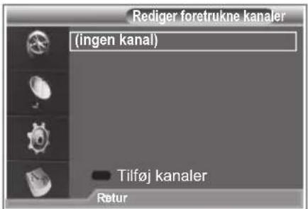 SAMSUNG LE26R89BD - Du kan redigere dine foretrukne kanaler med de fire farveknapper. - 1