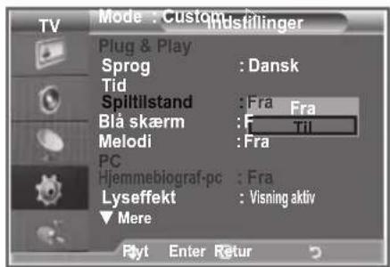 SAMSUNG LE26R89BD - Brug af Spiltilstand - 2