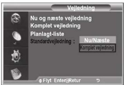 SAMSUNG LE26R89BD - Indstilling af standardvejledningen - 1