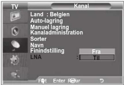 SAMSUNG LE26R89BD - Finindstilling af kanaler - 4