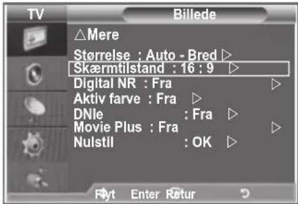 SAMSUNG LE26R89BD - Valg af skærmtilstand - 1
