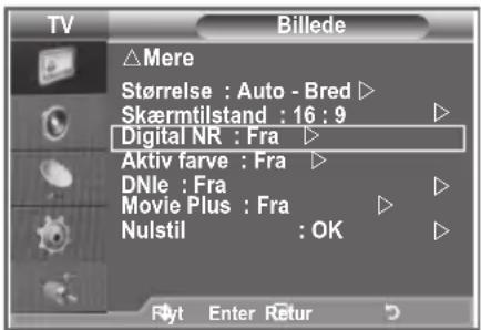 SAMSUNG LE26R89BD - Nulstilling af billedindstillingerne til standardindstillingerne - 2