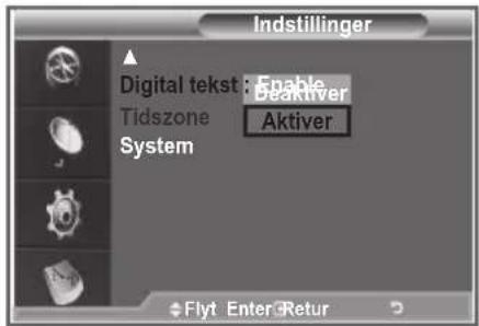 SAMSUNG LE26R89BD - Hvis programmet udsendes med digital tekst, er denne funktion aktiveret. - 1