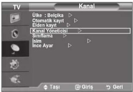 TV Kanal Ülke : Belçika Otomatik kayıt Elden kayıt Kanal Yöneticisi Sınıflama İsim İnce Ayar Taşı Giriş Geri