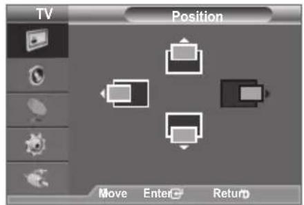 TV Position Move Enter Return