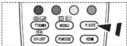 TTX/MX MENU P.SIZE CH_UST P.MODE HDMI