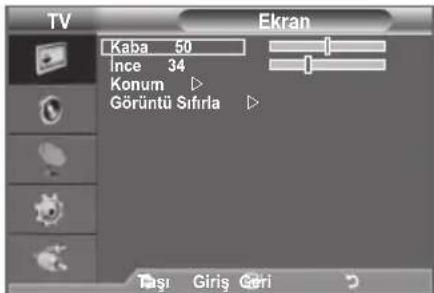TV Ekran Kaba 50 Ince 34 Konum ▷ Görüntü Sifirla ▷ Tasi Giriş Giri