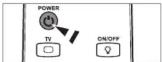 POWER TV ON/OFF