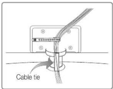 SAMSUNG LE46C655L1W - Assembling the Cables - 1