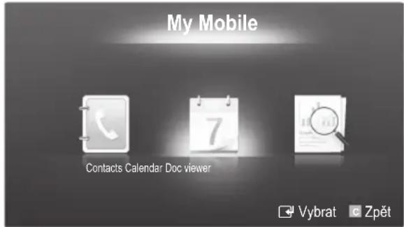 My Mobile Contacts Calendar Doc viewer Vybrat Zpět