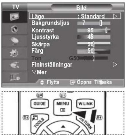 SAMSUNG LE37A656A1C - Visa menyerna - 1