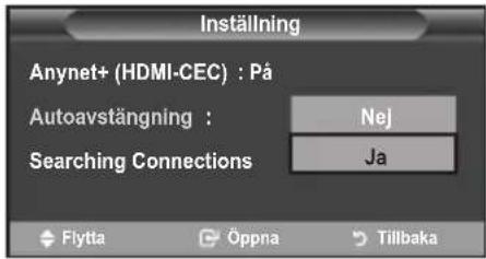 SAMSUNG LE37A656A1C - Att slå av en Anynet+-enhet automatiskt när TV:n stängs av - 1