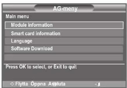 SAMSUNG LE37A656A1C - Här kan användaren välja alternativ på CAM-menyn. - 1