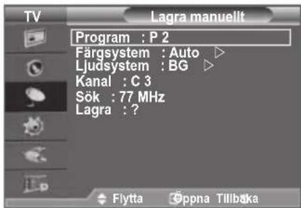 SAMSUNG LE37A656A1C - Lagra kanaler automatiskt - 2
