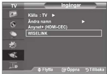 SAMSUNG LE37A656A1C - Använda WISELINK-menyn - 1
