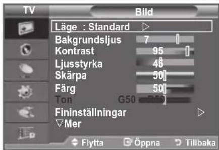 SAMSUNG LE37A656A1C - Ändra bildstandard - 1