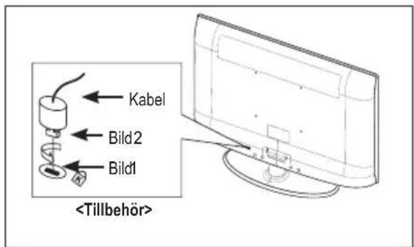 SAMSUNG LE37A656A1C - Använda Kensington-låset (stöldskydd) (beroende på modell) - 1