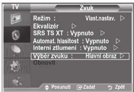 SAMSUNG LE32S86BD - Poslech zvuku podobrazu - 1
