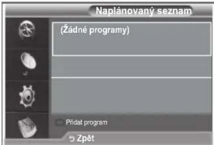 SAMSUNG LE32S86BD - Použití naplánovaného seznamu - 1
