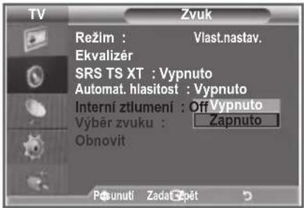 SAMSUNG LE32S86BD - Volba Internal Mute (Interní ztlumení) - 2