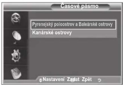 SAMSUNG LE32S86BD - Výběr časového pásma (Pouze Španělsko) - 2