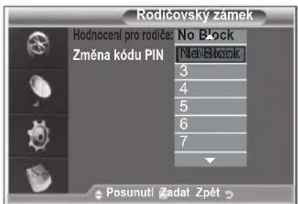 SAMSUNG LE32S86BD - Nastavení rodičovského zámku - 3