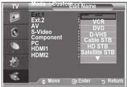SAMSUNG LE32S86BD - Výber zdroja - 2