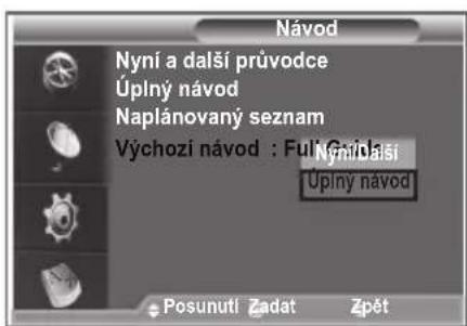 SAMSUNG LE32S86BD - Nastavení výchozího návodu - 1