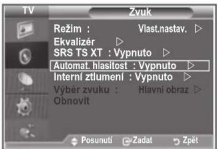 SAMSUNG LE32S86BD - Automatické nastavení hlasitosti - 1