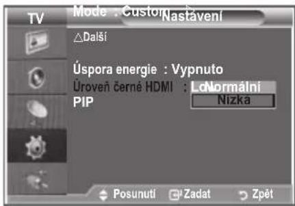 SAMSUNG LE32S86BD - Úroveň černé HDMI - 2