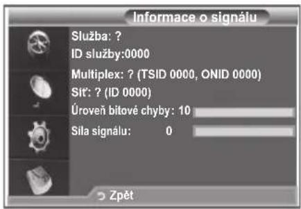 SAMSUNG LE32S86BD - Můžete získat informace o stavu signálu. - 1