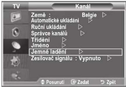 SAMSUNG LE32S86BD - Pomocí jemného ladění manuálně nastavte optimální přijem kanálu. - 1