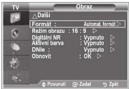 SAMSUNG LE32S86BD - Změna velikosti obrazu - 1
