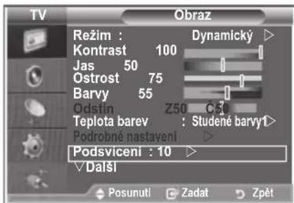 SAMSUNG LE32S86BD - Jas obrazovky lze upravit nastavením jasu podsvícení displeje LCD. (0\~10) - 1