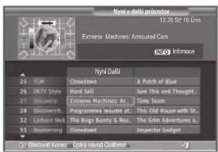 SAMSUNG LE32S86BD - Zobrazení informací v prěhledu EPG - 1