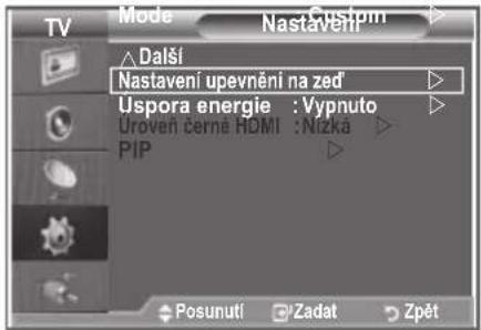 SAMSUNG LE32S86BD - Po instalaci upevnění na zed' lze pozici televizoru jednoduše upravit. - 2