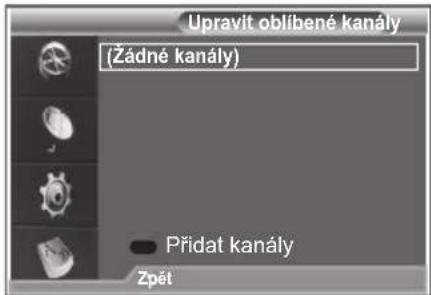 SAMSUNG LE32S86BD - Oblíbené kanály lze upravit pomocí čtyř barevných tlačítek. - 1