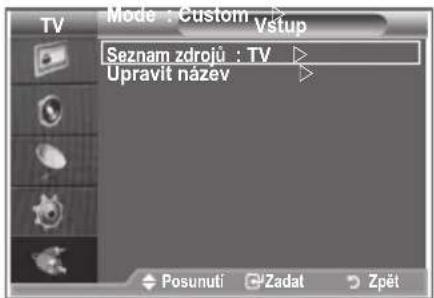 SAMSUNG LE32S86BD - Výběr zdroje - 1