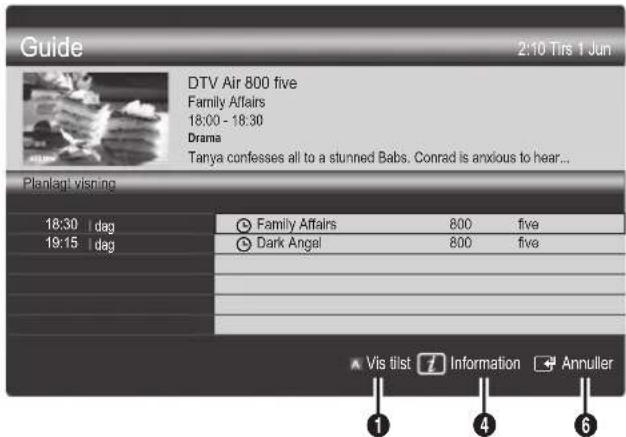 SAMSUNG UE40C6905VS - Brug af Planlagt visning - 1