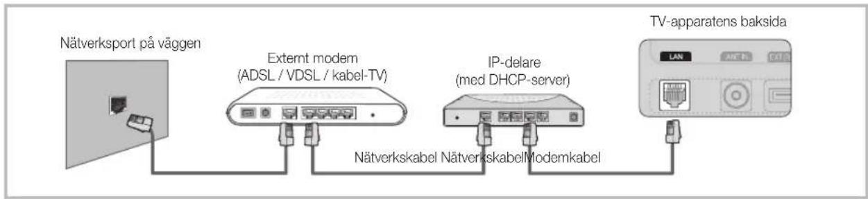SAMSUNG UE40C5105QW - Anslutning till ett nätverk via kabel - 2