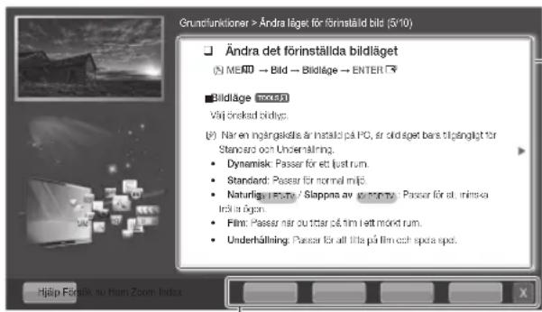 Grundfunktioner > Ändra läget förinställda bild (5*10) Ändra det förinställda bildläget (M) MERT → Bild → Bildläge → ENTER Bildläge (mbox) Vår berekad bidlys. (P) Når en ingårgisklås är häräld på PC, är bildläget bara tilgångligt för Standard och Underhållning. • Dynamisk: Passer för ett juat rum. • Standard: Passer för normal mijt • Naturliga / Sappna / Slappna av eppenby. Passer för ett innska Inkä in ågen. • Film: Passer när ut titar på film ett markt rum. • Underhållning: Passer för ett litta på film och spets spes.