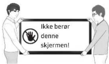 Ikke berør denne skjermen!