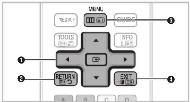 MENU MEDIA F GUIDE TOOLS INFO i(?) RETURN EXIT A B C D