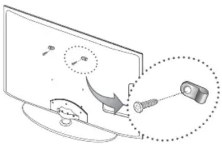Diagram illustrating cable installation process with labeled components and directional arrows