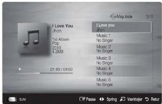 SAMSUNG UE22C4015PW - Afspilning af musik - 1