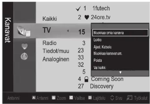 Kanavat Kaikki 1futech 2 ♥ 24ore.tv TV 15 Muokkaa omia kanava Luko Ajast. Katselu Muokkaa kanavanum. Pista Val kaikki Radio 3 Tiedot/muu 23 Analoginen 33 32 5 4 ⚪ Coming Soon 27 Discovery Antenni Antenni Zoom Vallitse Lajittelu Sivu Työkalut