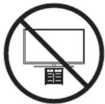 SAMSUNG UE49RU7375U - Sikkerhetsforholdsregler: Feste TV-en til veggen for å unngå at den faller - 1