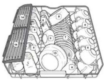 Technical diagram of a mechanical assembly with numbered components, likely for assembly or maintenance instructions.