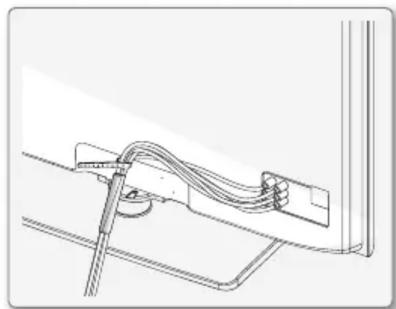 SAMSUNG PS50B556T3W - Assembling the Cables - 1