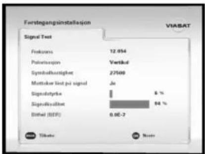 SAMSUNG ViasatHD DSB-H670N - Testing av signal - 1